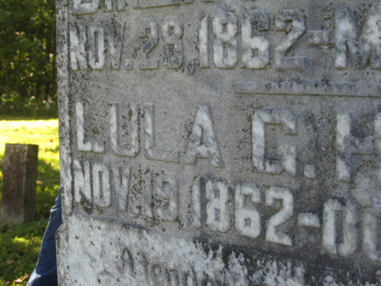 Lula G. Hamilton gravemarker